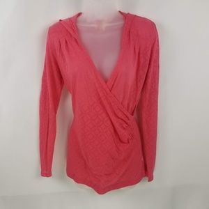 Lucy Sheer Wrap Top Hoodie
